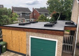 Flat Roof Garage Peterborough with Skylights