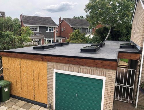 Garage Flat Roof Installation on New Extension