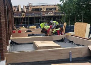 EPDM Rubber Roofs being installed in Cambridge today