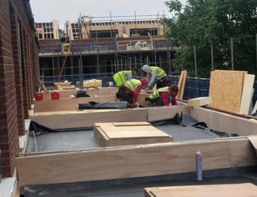EPDM Rubber Roofs being installed in Cambridge today